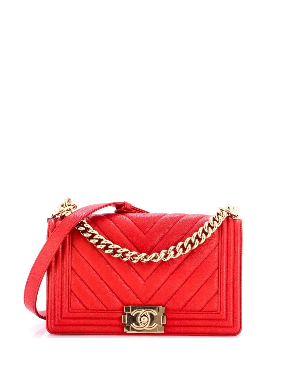 Chanel Boy Flap Bag Chevron Caviar Old #323579C44B